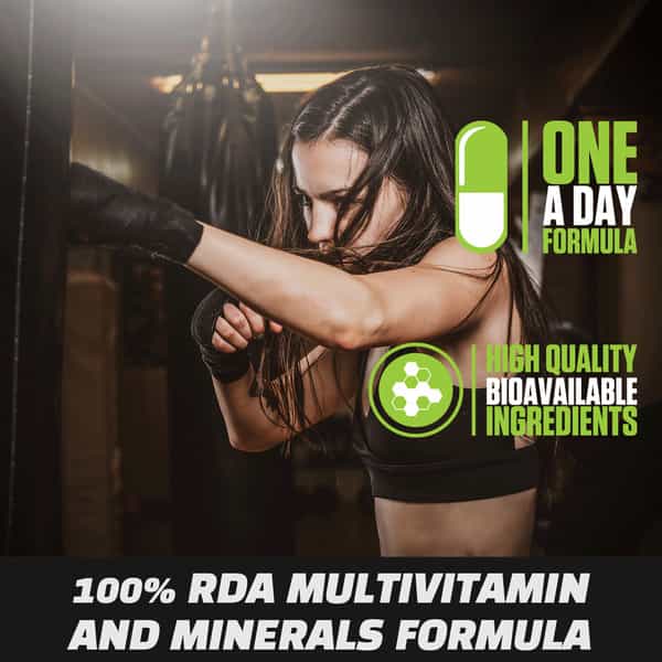 Genetic Nutrition Mega Vit | Multivitamins & Minerals | 100% Rda | 90 Capsules | One Capsule A Day