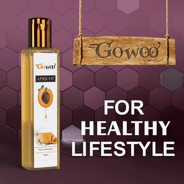 Go Woo 100% Pure Organic Apricot Kernel Carrier Oil 100 Ml