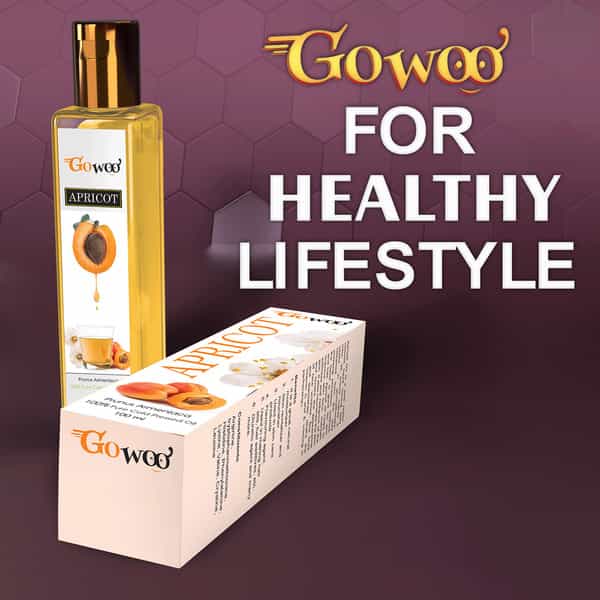 Go Woo 100% Pure Organic Apricot Kernel Carrier Oil 100 Ml
