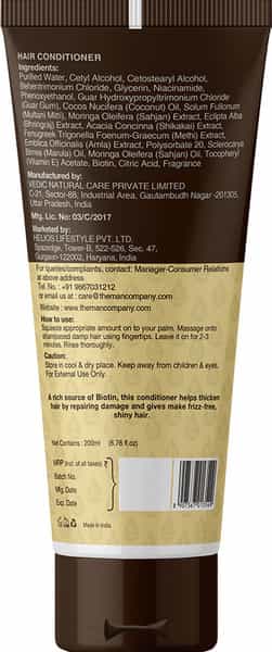 The Man Company Anti Hair Fall Conditioner With Biotin - 200 Ml