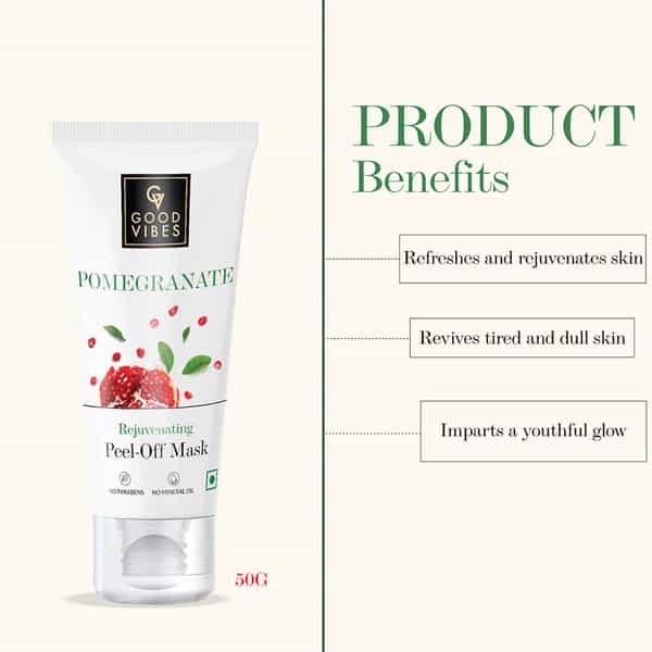 Good Vibes Pomegranate Rejuvenating Peel Off Mask- 50 Gm