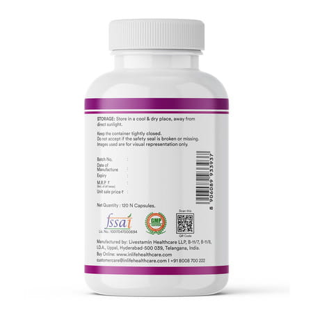 Inlife Alpha Lipoic Acid 300mg | Universal Antioxidant | Ala Supplement - 120 Vegetarian Capsules