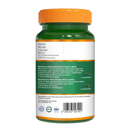 Pure Nutrition Saw Palmetto 1000mg Extract - 60 Veg Capsules