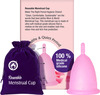 Mom & World Reusable Menstrual Cup For Women Odor And Rash Free No Leakage (Small) X Pack Of 2