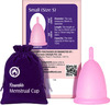 Mom & World Reusable Menstrual Cup For Women Odor And Rash Free No Leakage (Small) X Pack Of 2