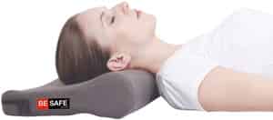 Besafe Forever Memory Foam Cervical Pillow Soft For Neck Pain Relief Grey