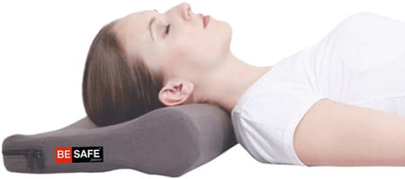 Besafe Forever Memory Foam Cervical Pillow Soft For Neck Pain Relief Grey