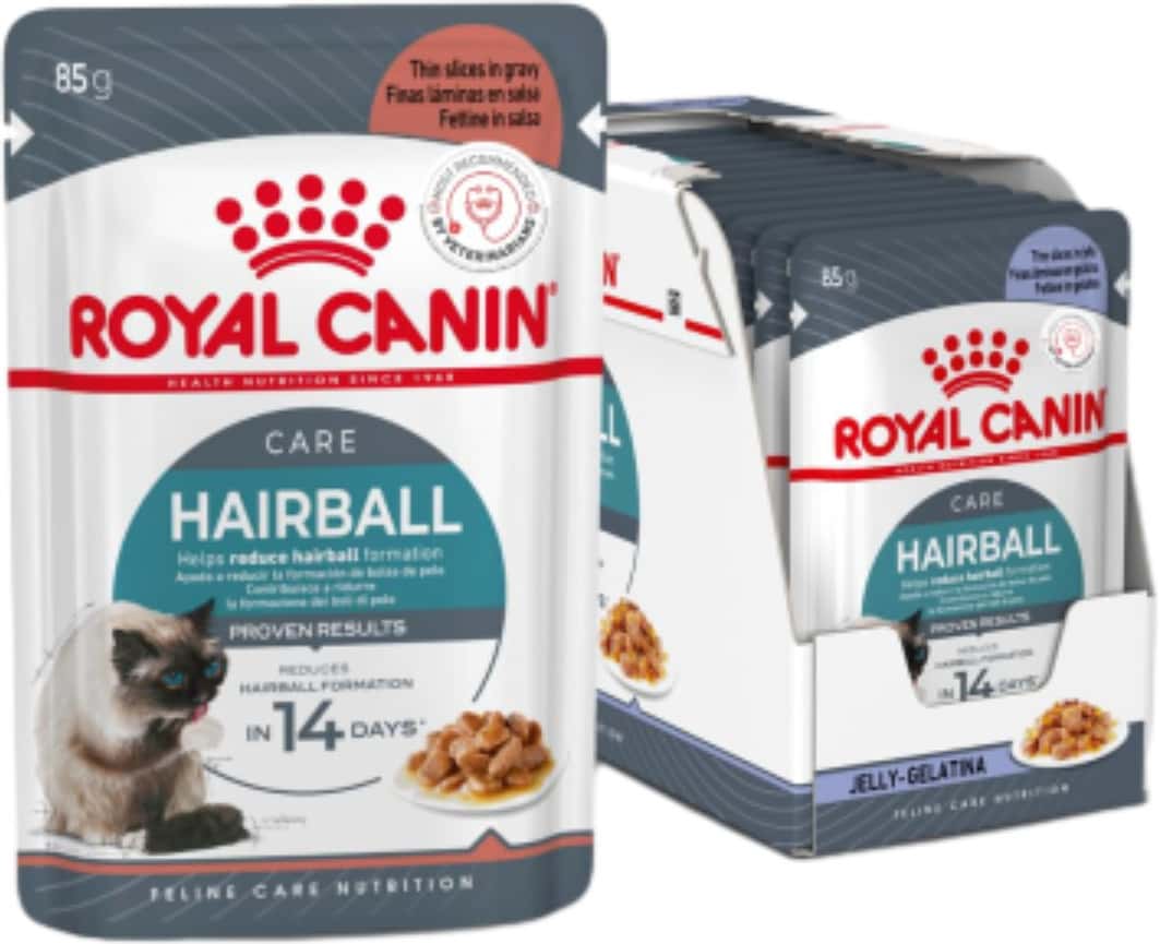 Royal Canin Hairball Care For Cats | Pack Of 12 Sachet | Wet Food | Reduces Hairball Formation