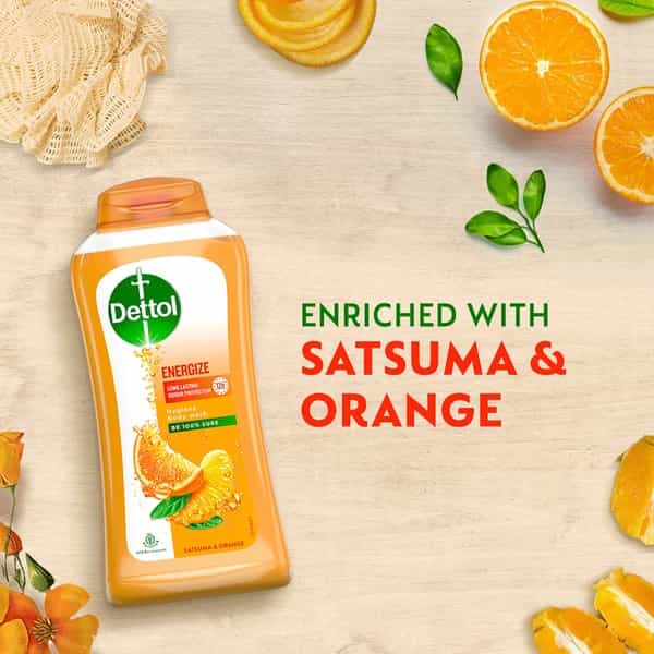 Dettol Body Wash And Shower Gel For Women And Men Energize - 250Ml 
