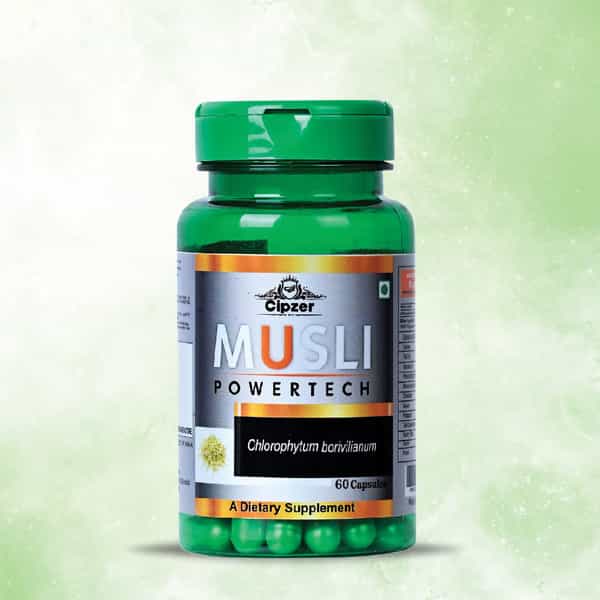 Cipzer Musli Powertech Elevate Libido | Vigour | And Stamina For Enhanced Vitality 60 Capsules