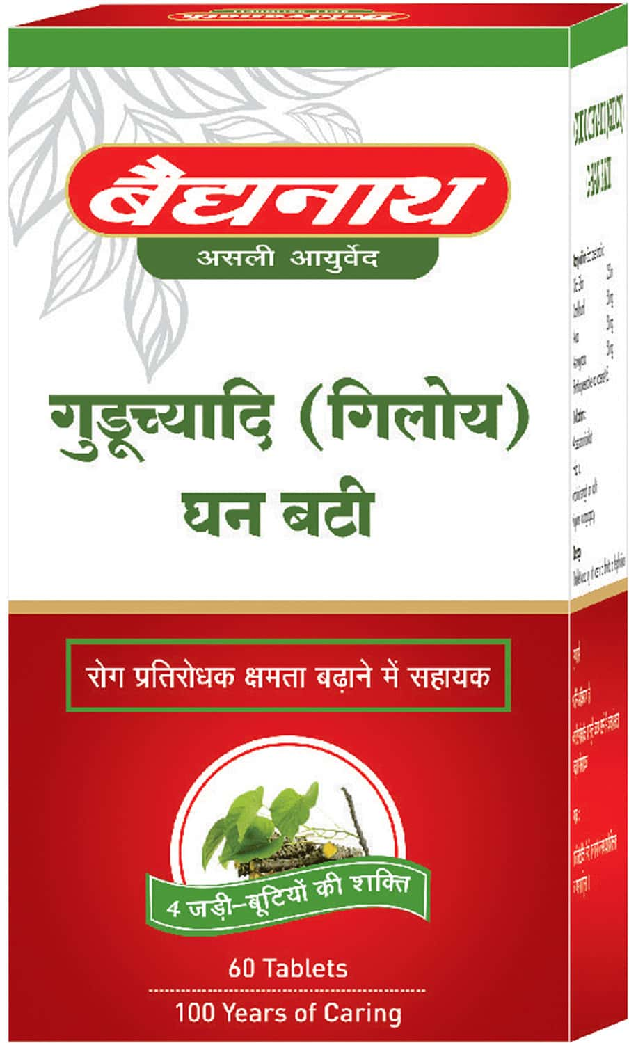 Baidyanath Nagpur Guduchyadi Ghan Bati - 60 Tablets (Pack Of 2) Natural Immunity Booster