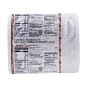 Ginrex Plus Strip Of 10 Softgel Capsules