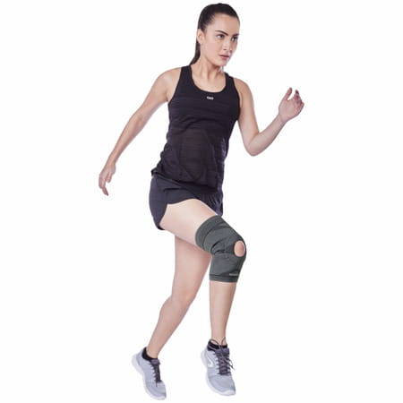 Vissco Knee Cap With Open Patella | Knee Support For Running | Sports | Gym | Brace For Knee Pain-Xl