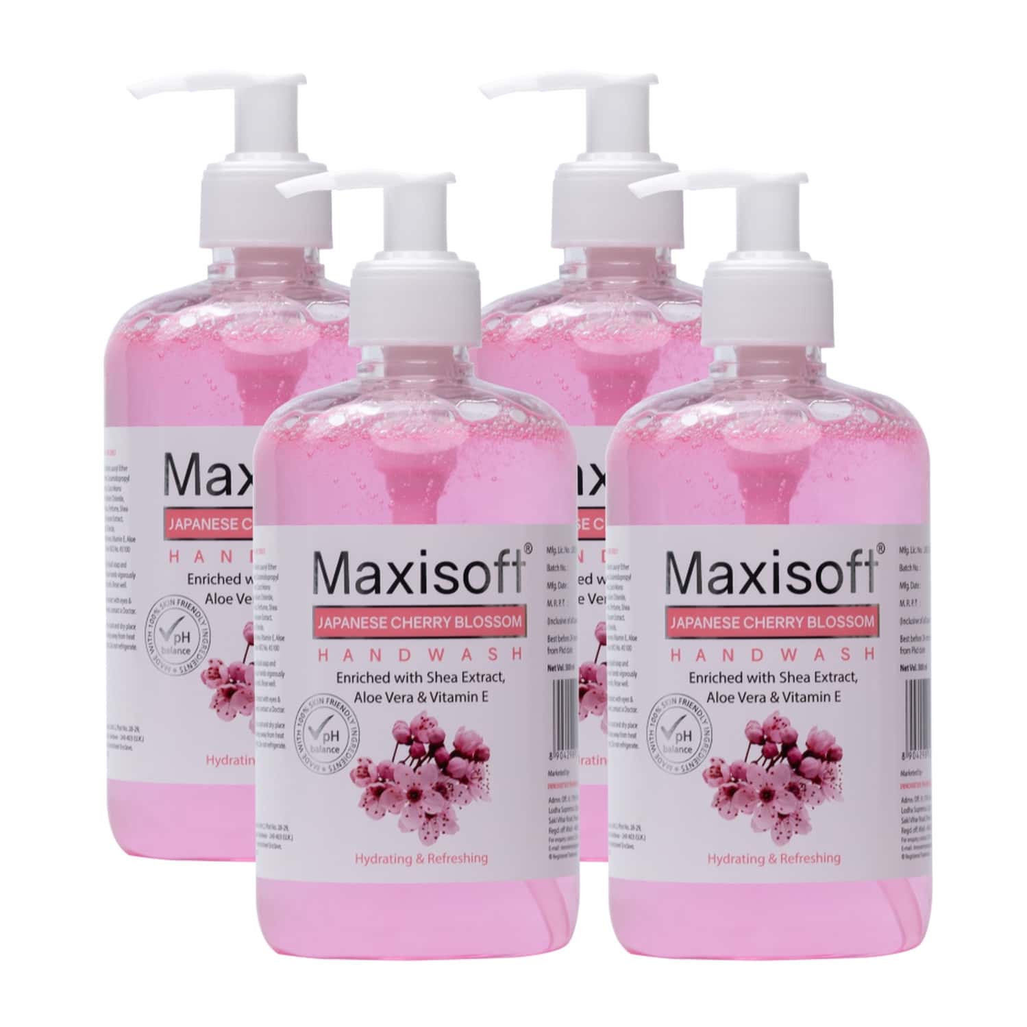 Buy MAXISOFT JAPANESE CHERRY BLOSSOM HAND WASH 500 ML NEEM & TULSI