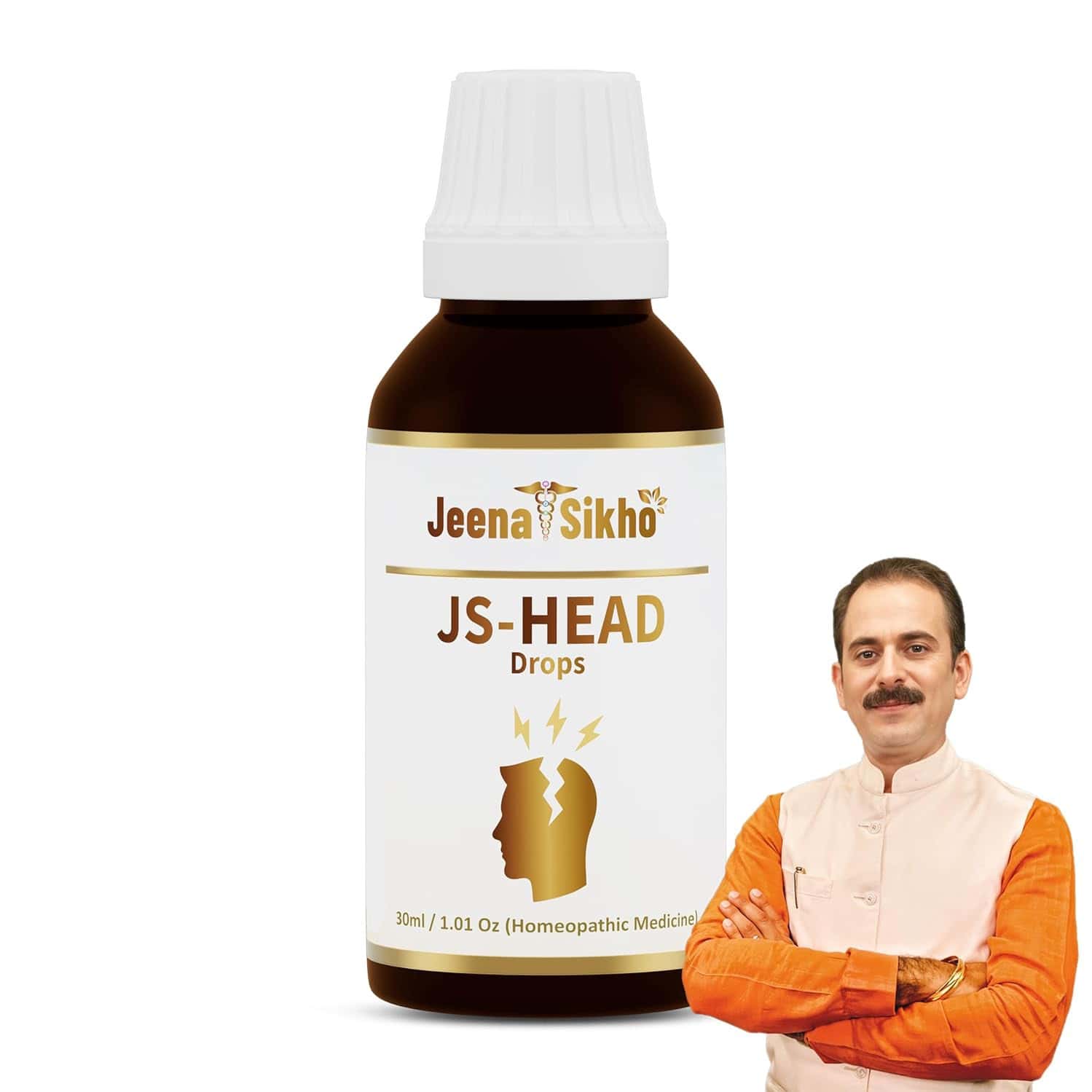 Jeena Sikho Js Head Drop | Relief From Headache | Chemical-free | Soothe Pain & Discomfort | 30ml