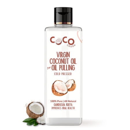 Coco Crush Ayurvedic Coconut Oil For Oil Pulling| Healthy Teeth - 100ml