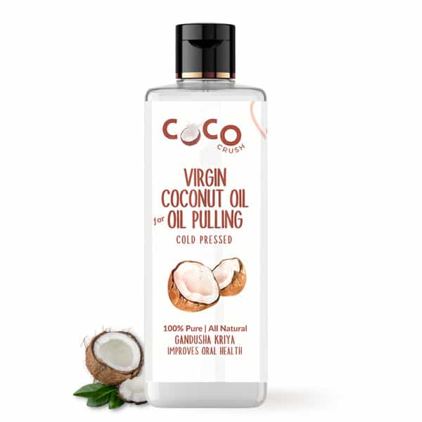 Coco Crush Ayurvedic Coconut Oil For Oil Pulling| Healthy Teeth - 100Ml