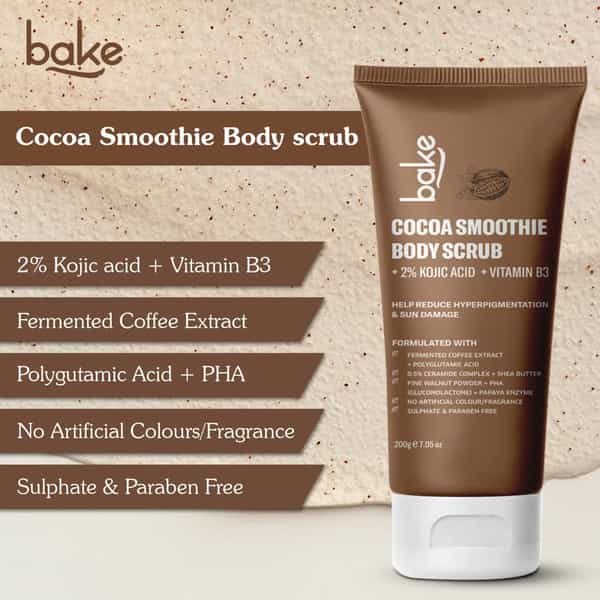 Bake 2% Kojic Coffee Body Scrub For Pigmentation & Tan Removal (200G)