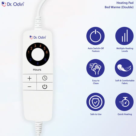 Dr. Odin Ohp105 Electric Bed Warmer For Double Bed With 6 Heat Settings For Winter| Energy-Efficient