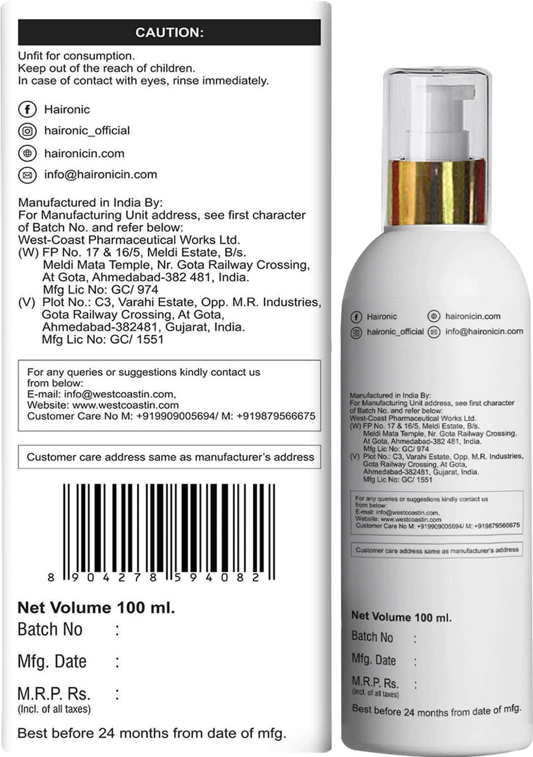 Buy HAIRONIC HYALURONIC ACID HYDRATING HAIR THINNING POST WASH TREATMENT HAIR SERUM 100ML