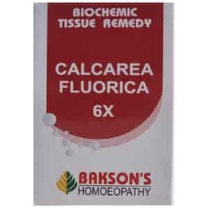 Baksons Homoeopathy Calcarea Fluorica Biochemic Tablet 6x 25 No's