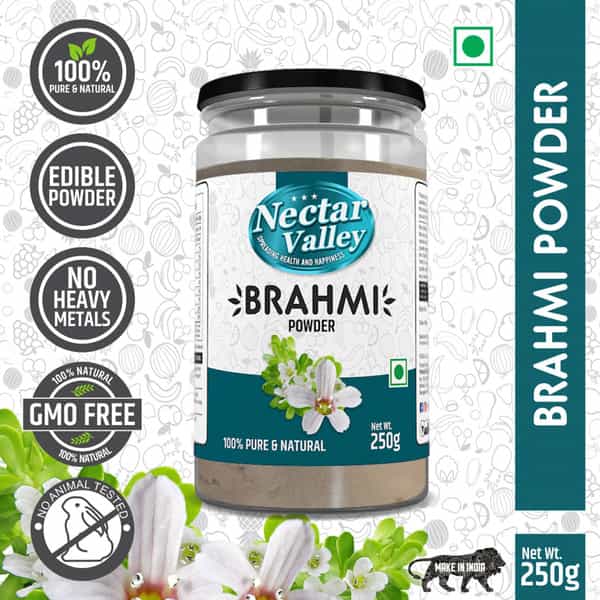 Nectar Valley Brahmi (Bacopa Monnieri) Powder | 100% Pure Natural Brahmi Powder - 250G