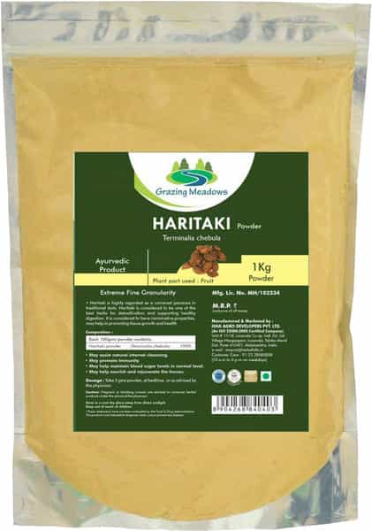 Grazing Meadows Haritaki Powder - 1 Kg