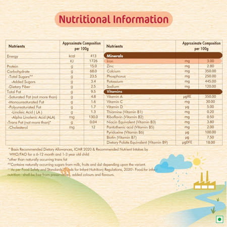 Nestle Cerelac Wheat Rice Mixed Fruit | No Preservatives | 10 To 24 Months | 300 Gm