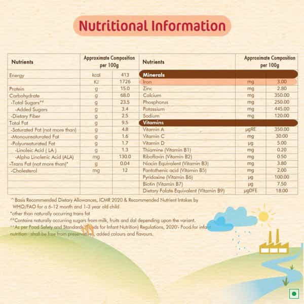 Nestle Cerelac Wheat Rice Mixed Fruit | No Preservatives | 10 To 24 Months | 300 Gm