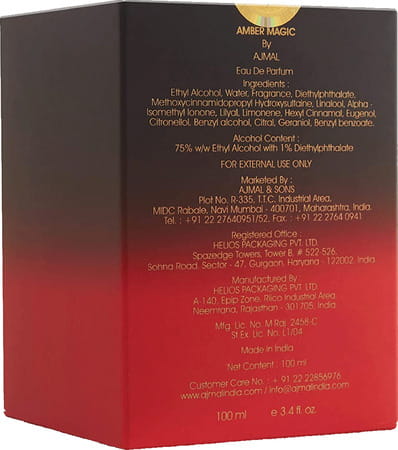 Ajmal Amber Magic Edp 100ml Perfume For Men And Blu Femme Edp 50ml Perfume For Women