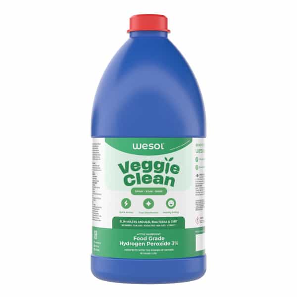 Wesol Food Grade Hydrogen Peroxide 3% Vegetable & Fruit Cleaner 1 Ltr