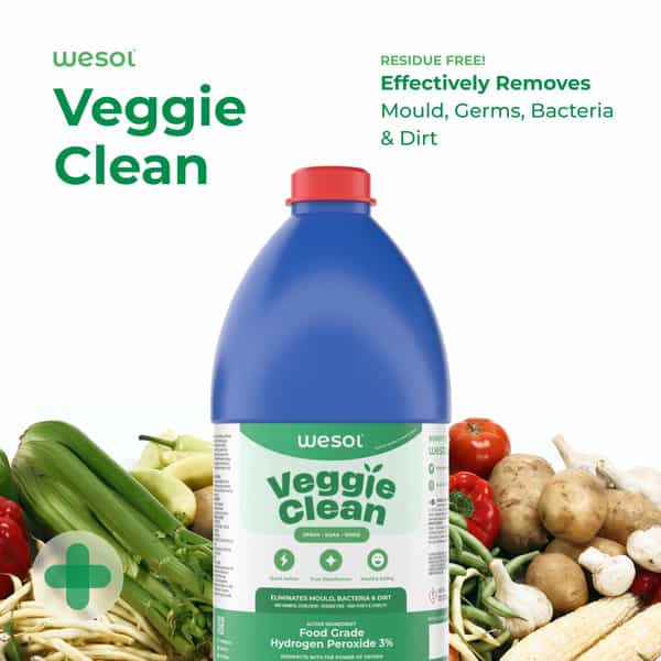 Wesol Food Grade Hydrogen Peroxide 3% Vegetable & Fruit Cleaner 1 Ltr