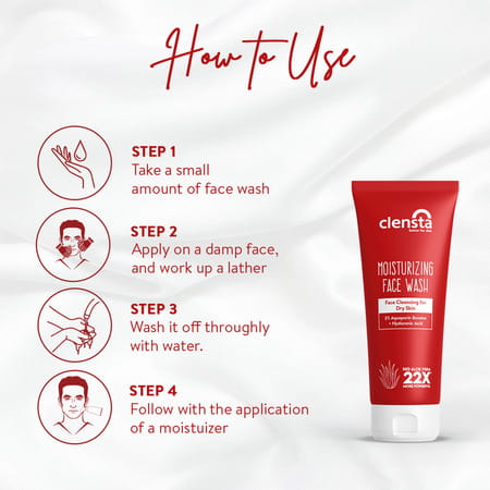 Clensta Red Aloe Vera Moisturizing Face Wash 100 Ml