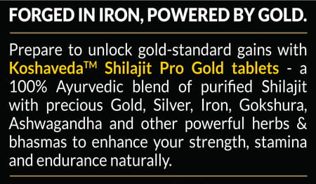 Koshaveda Shilajit Pro Gold (60 Tablets) With Ashwagandha Af-43 600mg (60 Capsules)