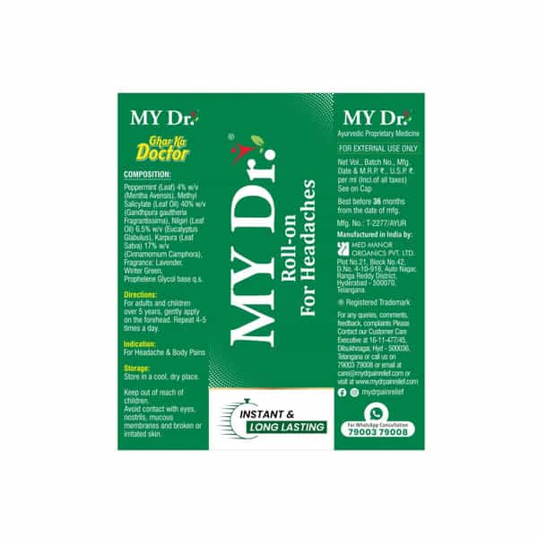 My Dr Headache Relief Roll-On | Pack Of 2