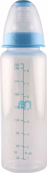 Mothercare Narrow Neck Bottle - Blue - 250Ml