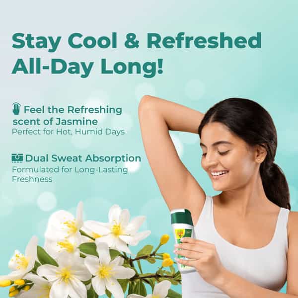 Itchstop Prickly Heat Powder Floral Jasmine For Rashes & Sunburn Relief 150G Pack Of 2