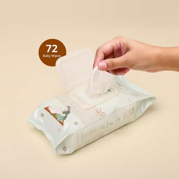 Baby Forest Neer 99.9% Water Baby Wipes- Pack Of 5 | Ideal For 0+ Months | Dermatologically Tested