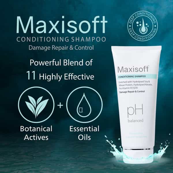 Maxisoft Conditioning | Damage Repair & Control | Shampoo | Tube | 200 Ml | Pack Of 4