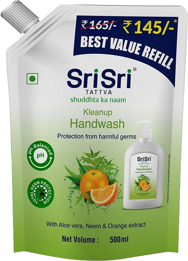 Sri Sri Tattva Kleanup Handwash Best Value Refill | 500 Ml