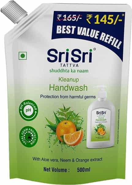 Sri Sri Tattva Kleanup Handwash Best Value Refill | 500 Ml
