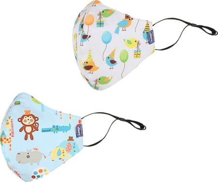 Chicco Kids Face Mask 3-6y Bird Jungle - 2pc