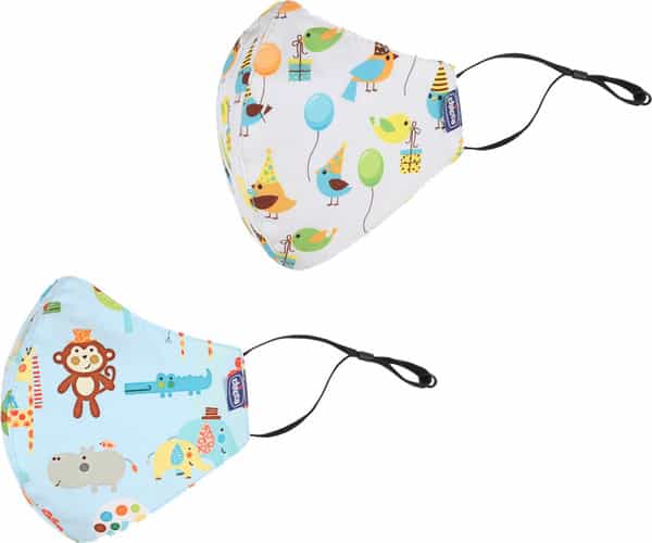 Chicco Kids Face Mask 3-6Y Bird Jungle - 2Pc
