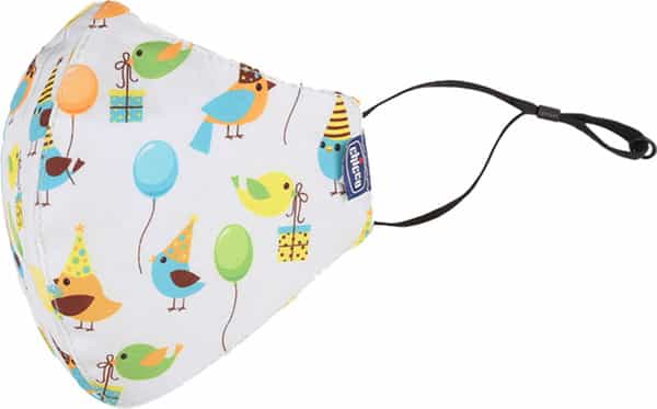 Chicco Kids Face Mask 3-6Y Bird Jungle - 2Pc