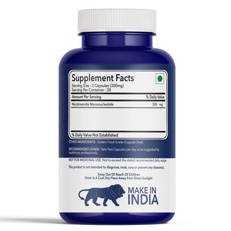 Fitness Veda Truely Indian 99% Ultra Purity Nmn Pro+ 300Mg Maximum Antioxidant