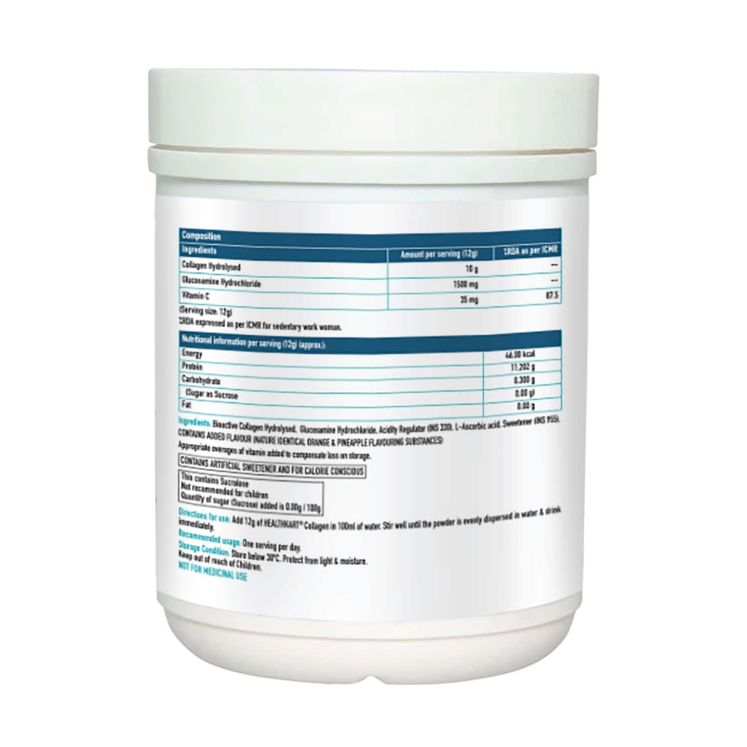 Buy HEALTHKART COLLAGEN WITH GLUCOSAMINE, VITAMIN C, FOR HAIR, SKIN