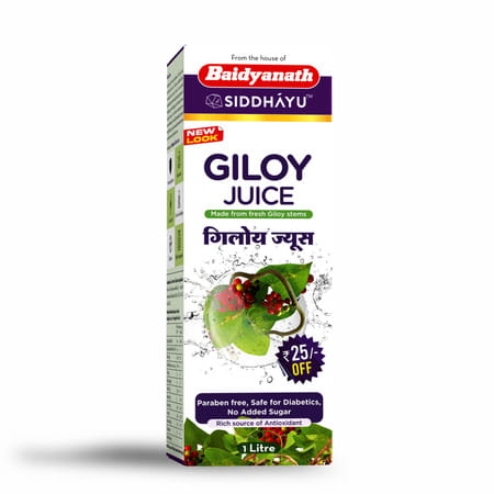 Baidyanath Asli Ayurved Giloy Juice Natural Immunity Booster No Added Sugar 1 Ltr