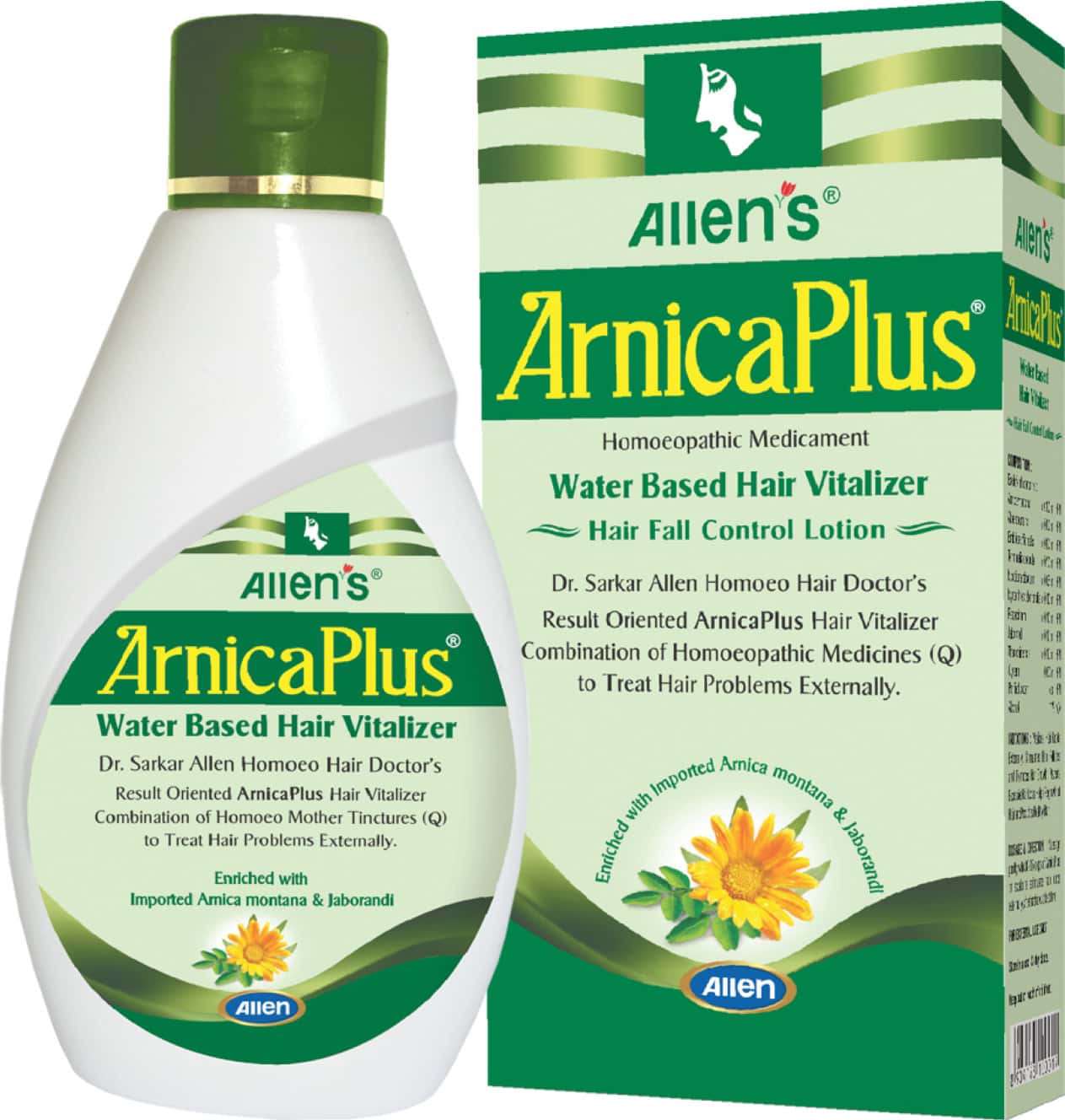 ALLEN LABORATORIES ARNICA PLUS WATER BASED HAIR VITALIZER HAIR FALL CONTROL LOTION 100ML