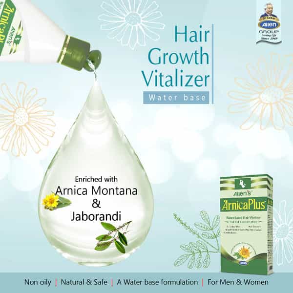 Allen Laboratories Arnica Plus Water Based Hair Vitalizer Hair Fall Control Lotion 100Ml