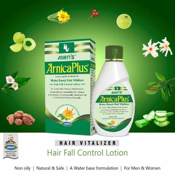 Allen Laboratories Arnica Plus Water Based Hair Vitalizer Hair Fall Control Lotion 100Ml
